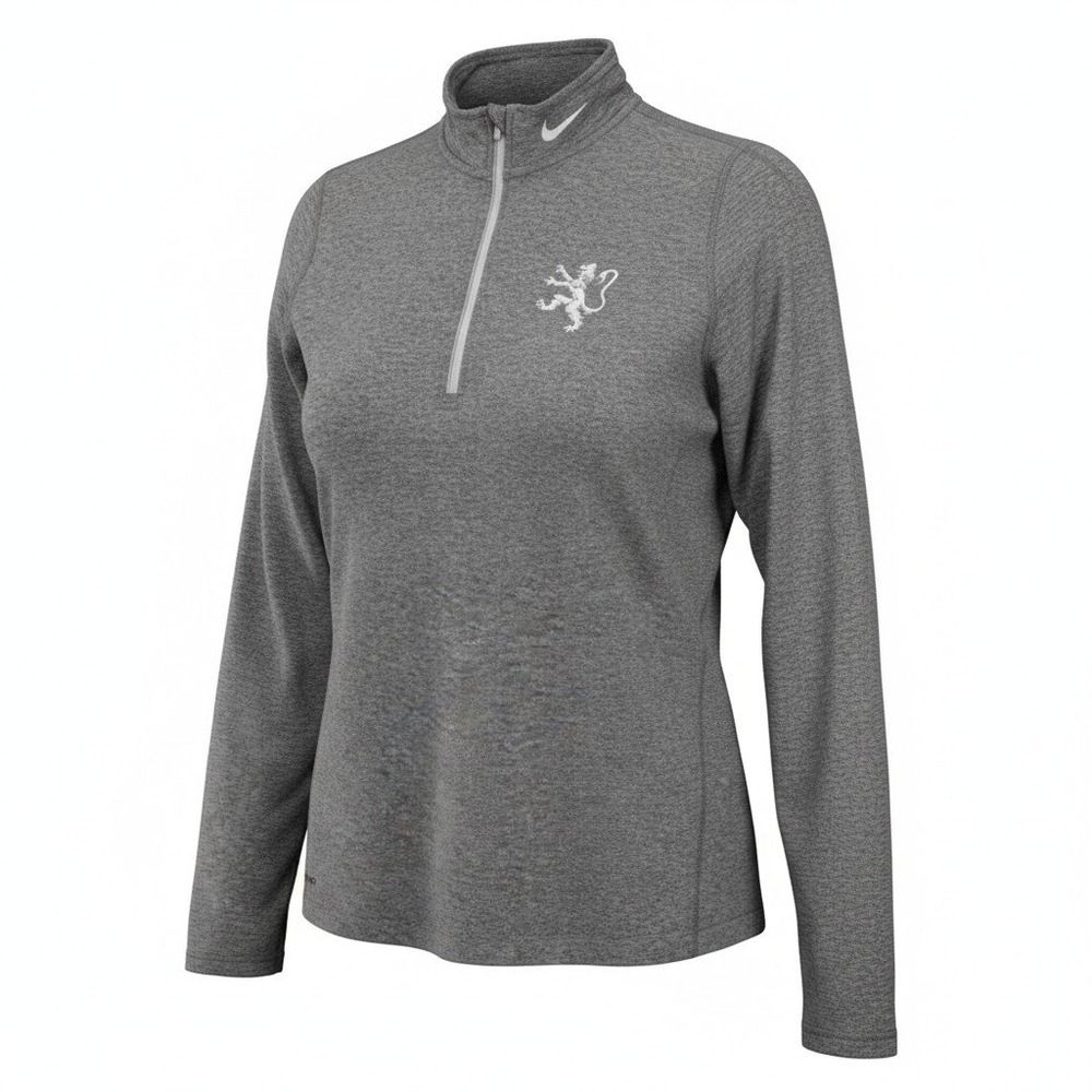 Nike Dri-FIT‎ Heathered Element Pullover Lion Crest Logo Gray Women's XL